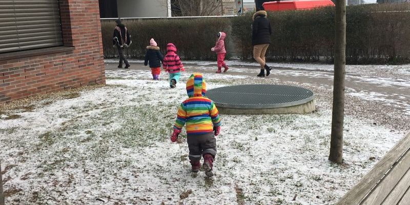 Kita im Schnee
