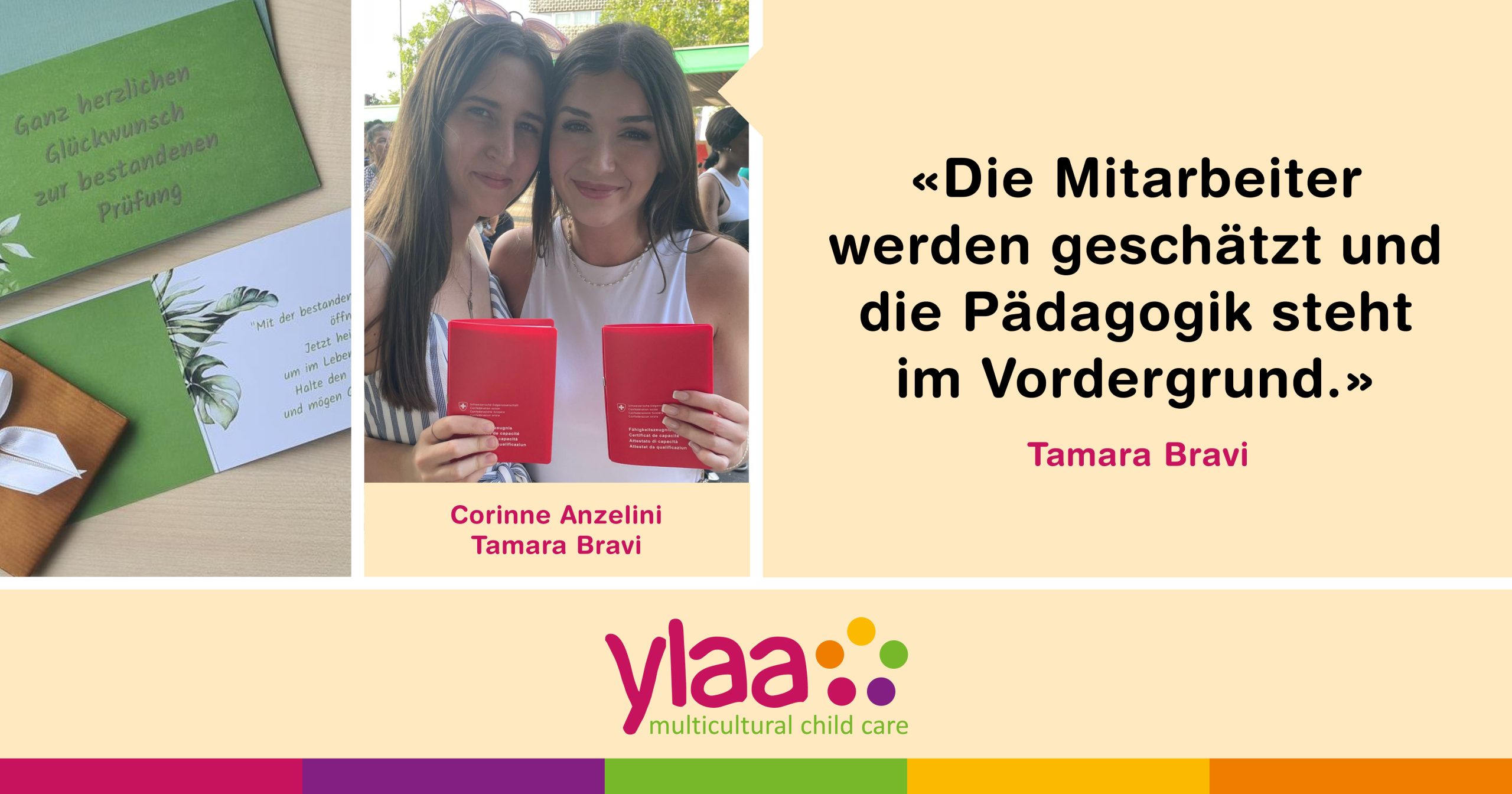 Kideal Post Lernende FB Corinne Und Tamara Zwei Bilder